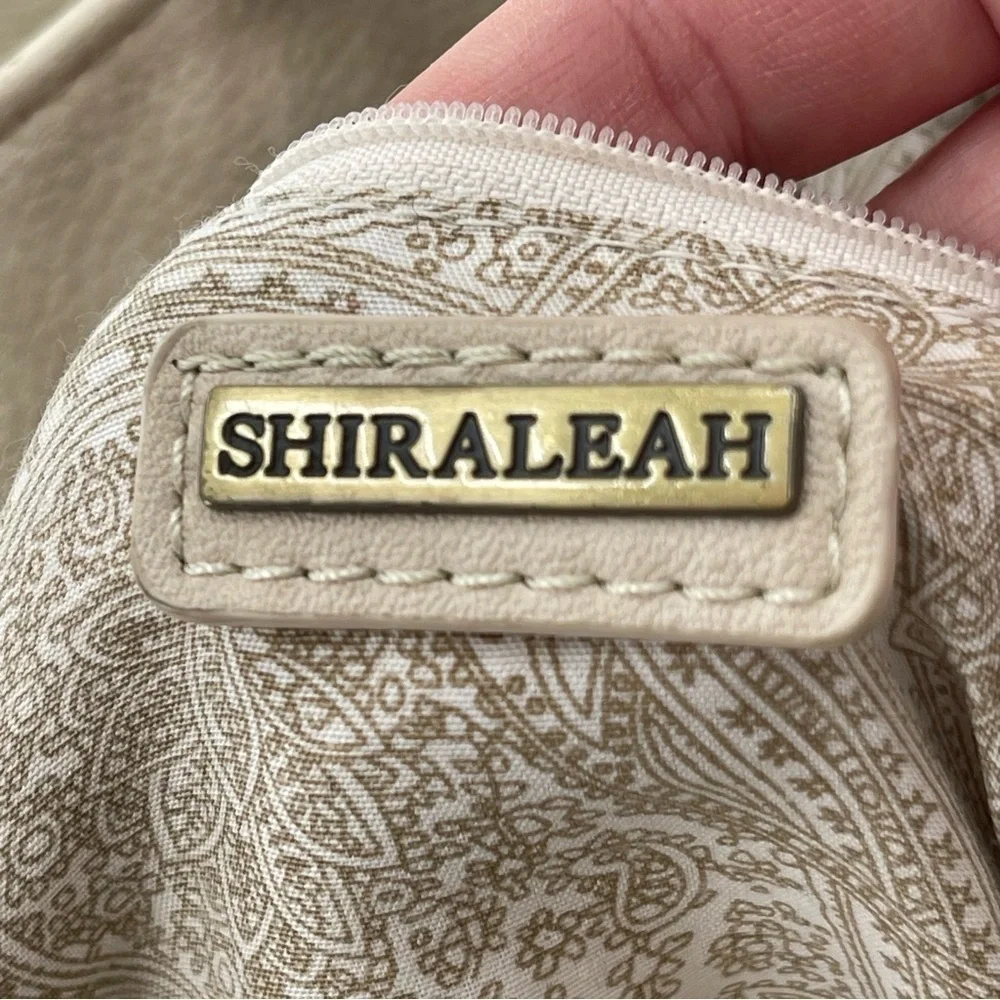 SHIRALEAH Brooklyn Vegan Ivory Hobo Purse Bag